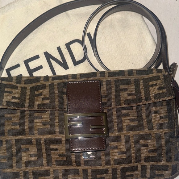 Brown Zucca Mamma Baguette Shoulder Bag - Picture 2 of 11